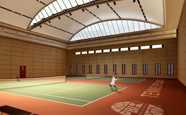 陜西安康網球館軟包吸音板聲學工程-1 陜西安康網球館軟包吸音板聲學工程-1